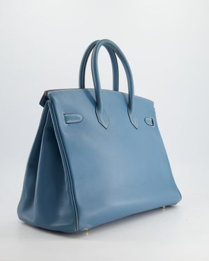 *FIRE PRICE* Hermès Birkin Blue Jean 35cm in Gulliver Leather with Gold Hardware