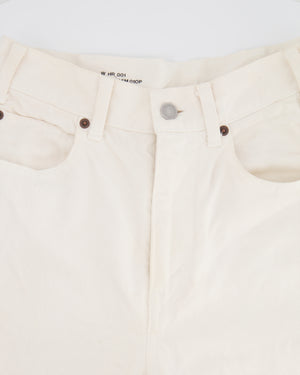 Celine White High-Waist Straight Leg Denim Jeans Size 27 (UK 10)