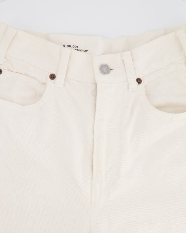 Celine White High-Waist Straight Leg Denim Jeans Size 27 (UK 10)