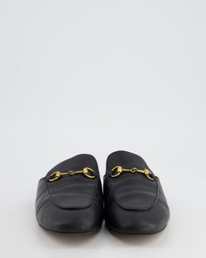 Gucci Black Leather Princetown Slipper Size EU 38.5