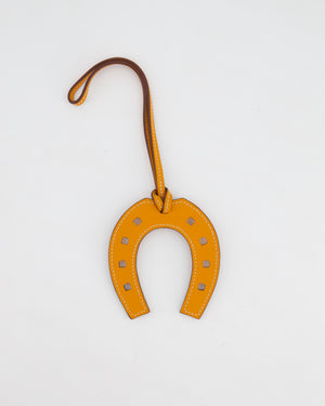 Hermès Jaune D'Or Paddock Horseshoe Leather Bag Charm