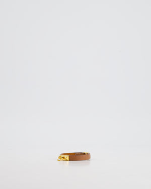 Hermes Gold Mini Collier de Chien Bracelet in Swift Leather with Gold Hardware