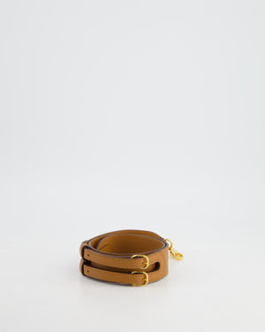 Hermes Gold Bag Strap in Epsom Leather with Gold Hardware