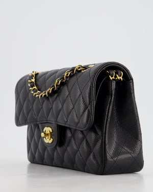 *2024* Chanel Small Black Classic Double Flap in Caviar Leather with Gold Hardware