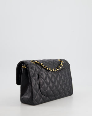 *2024* Chanel Small Black Classic Double Flap in Caviar Leather with Gold Hardware