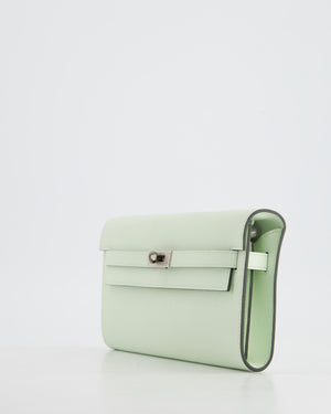 *HOT* Hermès Kelly To Go Bag in Vert Fizz Epsom Leather with Palladium Hardware