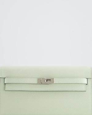 *HOT* Hermès Kelly To Go Bag in Vert Fizz Epsom Leather with Palladium Hardware