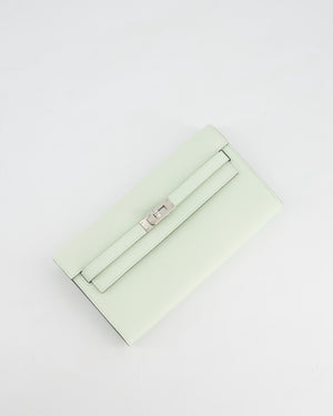 *HOT* Hermès Kelly To Go Bag in Vert Fizz Epsom Leather with Palladium Hardware