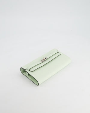 *HOT* Hermès Kelly To Go Bag in Vert Fizz Epsom Leather with Palladium Hardware