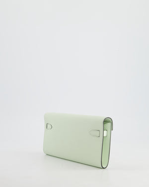 *HOT* Hermès Kelly To Go Bag in Vert Fizz Epsom Leather with Palladium Hardware