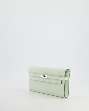 *HOT* Hermès Kelly To Go Bag in Vert Fizz Epsom Leather with Palladium Hardware