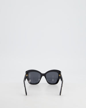 Gucci Black Oversized Square Urban GG Logo Sunglasses