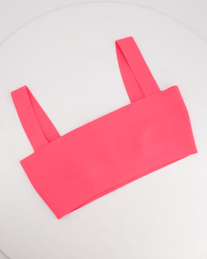 Victoria Beckham Body Neon Pink Crop Top Size UK 14