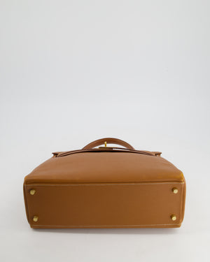 *FIRE PRICE* Hermès Vintage Kelly 32 in Gold Epsom Leather with Gold Hardware