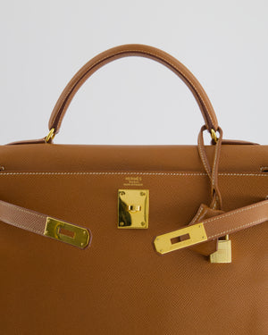 *FIRE PRICE* Hermès Vintage Kelly 32 in Gold Epsom Leather with Gold Hardware