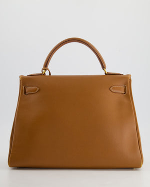 *FIRE PRICE* Hermès Vintage Kelly 32 in Gold Epsom Leather with Gold Hardware