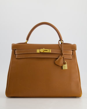 *FIRE PRICE* Hermès Vintage Kelly 32 in Gold Epsom Leather with Gold Hardware