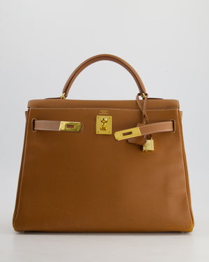 *FIRE PRICE* Hermès Vintage Kelly 32 in Gold Epsom Leather with Gold Hardware