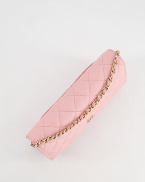 *HOT* Chanel Bubblegum Pink Wallet on Chain Bag in Caviar Leather with Champagne Gold Hardware