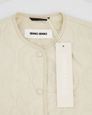 Ienki Ienki Cream Padded Lightweight Jacket Size S (UK 8) RRP £1,050