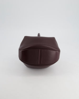 Gabriella Hearst Demi Bag In Bordeaux Lambskin Leather With Rose Gold Hardware