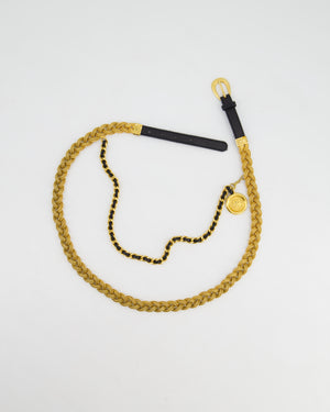 Chanel 98/P Vintage Gold Rope Belt with Medallion Chain Detail