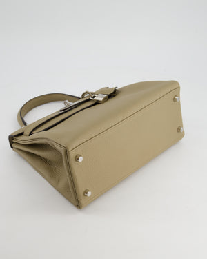 Hermès Kelly Retourne Bag 28cm in Beige Marfa Clemence Leather with Palladium Hardware