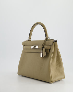 Hermès Kelly Retourne Bag 28cm in Beige Marfa Clemence Leather with Palladium Hardware