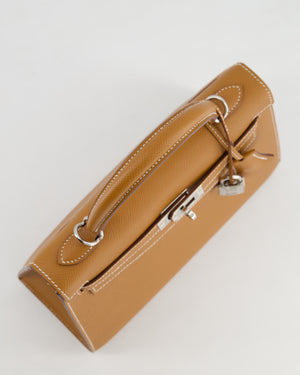 Hermès Kelly Sellier 25cm in Gold Epsom Leather with Palladium Hardware