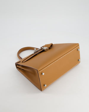 Hermès Kelly Sellier 25cm in Gold Epsom Leather with Palladium Hardware