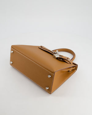 Hermès Kelly Sellier 25cm in Gold Epsom Leather with Palladium Hardware