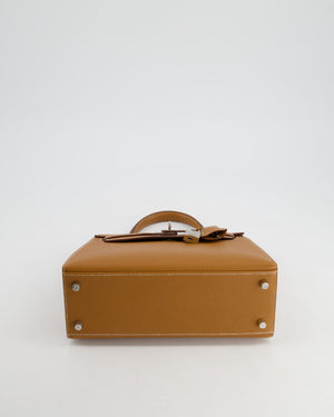 Hermès Kelly Sellier 25cm in Gold Epsom Leather with Palladium Hardware