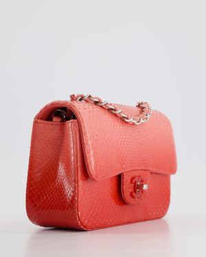 Chanel Pink Ombre Mini Rectangular Bag in Python with Silver Pink Hardware