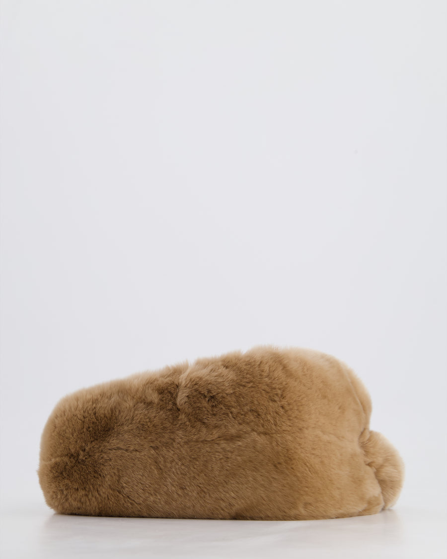 Yves Salomon Brown Fur Headband Size O/S RRP £175