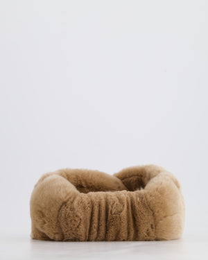 Yves Salomon Brown Fur Headband Size O/S RRP £175