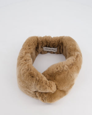 Yves Salomon Brown Fur Headband Size O/S RRP £175