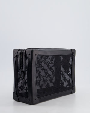 Louis Vuitton Black Mesh Monogram Trunk Bag With Black Hardware