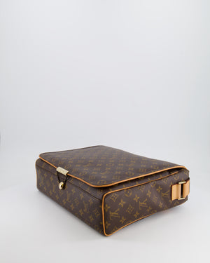 Louis Vuitton Brown Monogram Messenger Bag with Canvas Strap and Gold Hardware RRP £1,720