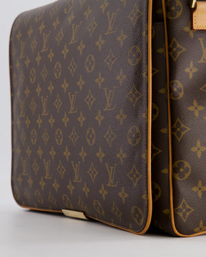 Louis Vuitton Brown Monogram Messenger Bag with Canvas Strap and Gold Hardware RRP £1,720