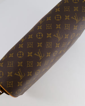 Louis Vuitton Brown Monogram Messenger Bag with Canvas Strap and Gold Hardware RRP £1,720