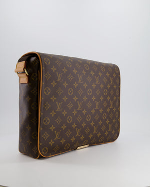 Louis Vuitton Brown Monogram Messenger Bag with Canvas Strap and Gold Hardware RRP £1,720