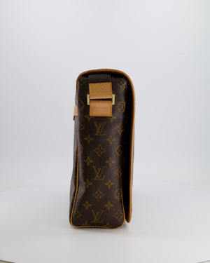 Louis Vuitton Brown Monogram Messenger Bag with Canvas Strap and Gold Hardware RRP £1,720