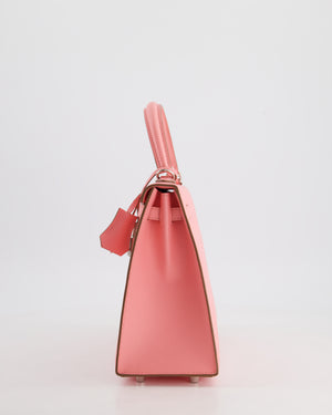 Hermès Kelly Sellier 25cm Bag in Rose Confetti Epsom Leather with Palladium Hardware