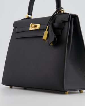 *HOLY GRAIL* Hermès Kelly Sellier Bag 25cm in Black Epsom Leather with Gold Hardware