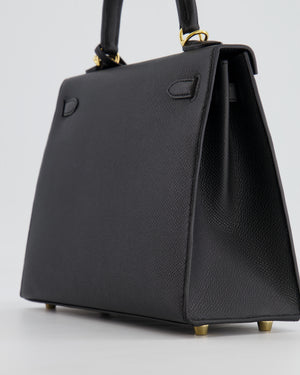 *HOLY GRAIL* Hermès Kelly Sellier Bag 25cm in Black Epsom Leather with Gold Hardware