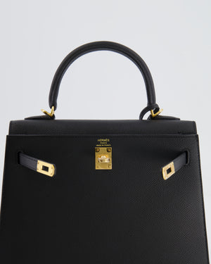 *HOLY GRAIL* Hermès Kelly Sellier Bag 25cm in Black Epsom Leather with Gold Hardware