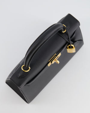 *HOLY GRAIL* Hermès Kelly Sellier Bag 25cm in Black Epsom Leather with Gold Hardware