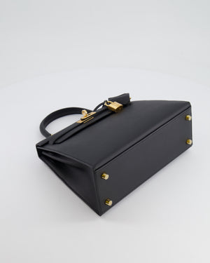 *HOLY GRAIL* Hermès Kelly Sellier Bag 25cm in Black Epsom Leather with Gold Hardware