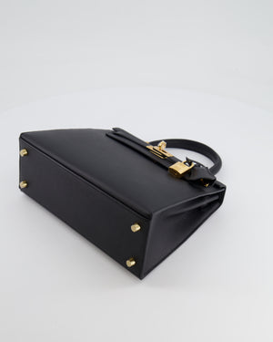 *HOLY GRAIL* Hermès Kelly Sellier Bag 25cm in Black Epsom Leather with Gold Hardware