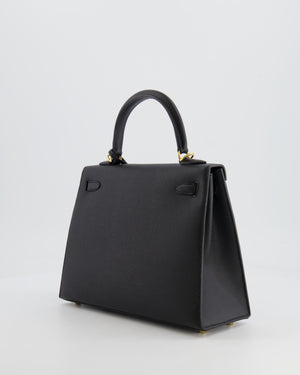 *HOLY GRAIL* Hermès Kelly Sellier Bag 25cm in Black Epsom Leather with Gold Hardware